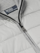 Polo Ralph Lauren - Logo-Appliquéd Padded Quilted Recycled-Shell and Wool-Blend Jacket - Gray
