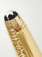 Montblanc - Meisterstück Around the World in 80 Days Doué Classique Resin and Gold-Plated Ballpoint Pen