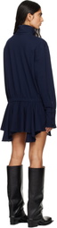 FIDAN NOVRUZOVA Navy Leni Polo Minidress