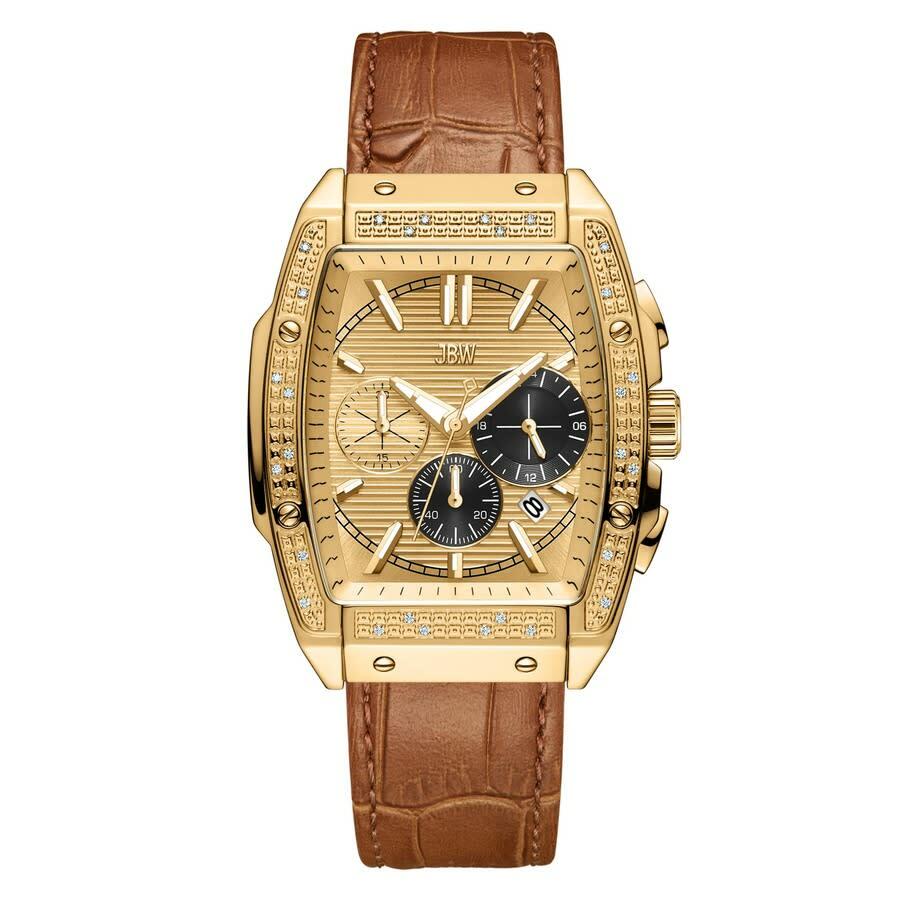 JBW Echelon Chronograph Quartz Gold Dial Mens Watch J6379F