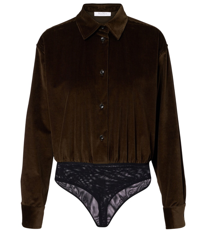 Photo: Max Mara Fertile cotton corduroy bodysuit