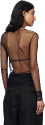 Ann Demeulemeester Black Fiene 'Sunset Bleeding' Long Sleeve T-shirt