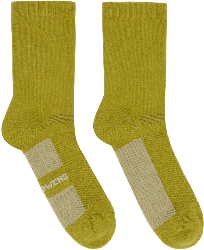 Photo: Rick Owens Yellow & Off-White Glitter Socks