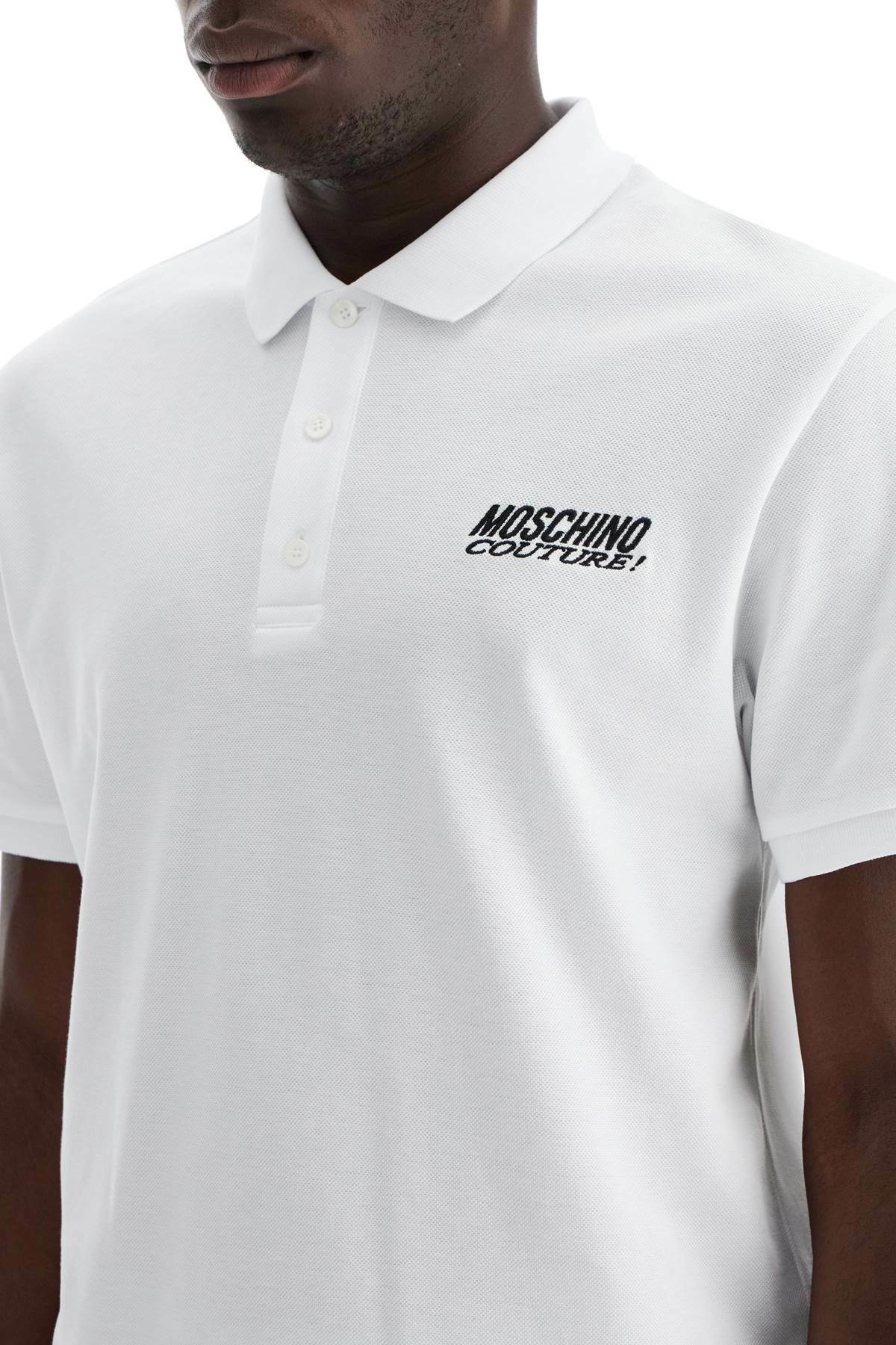 Tシャツ・カットソー MOSCHINO Men Polo Shirts A0729 02391001 WHITE Moschino Polo Shirt White Mens Moschino