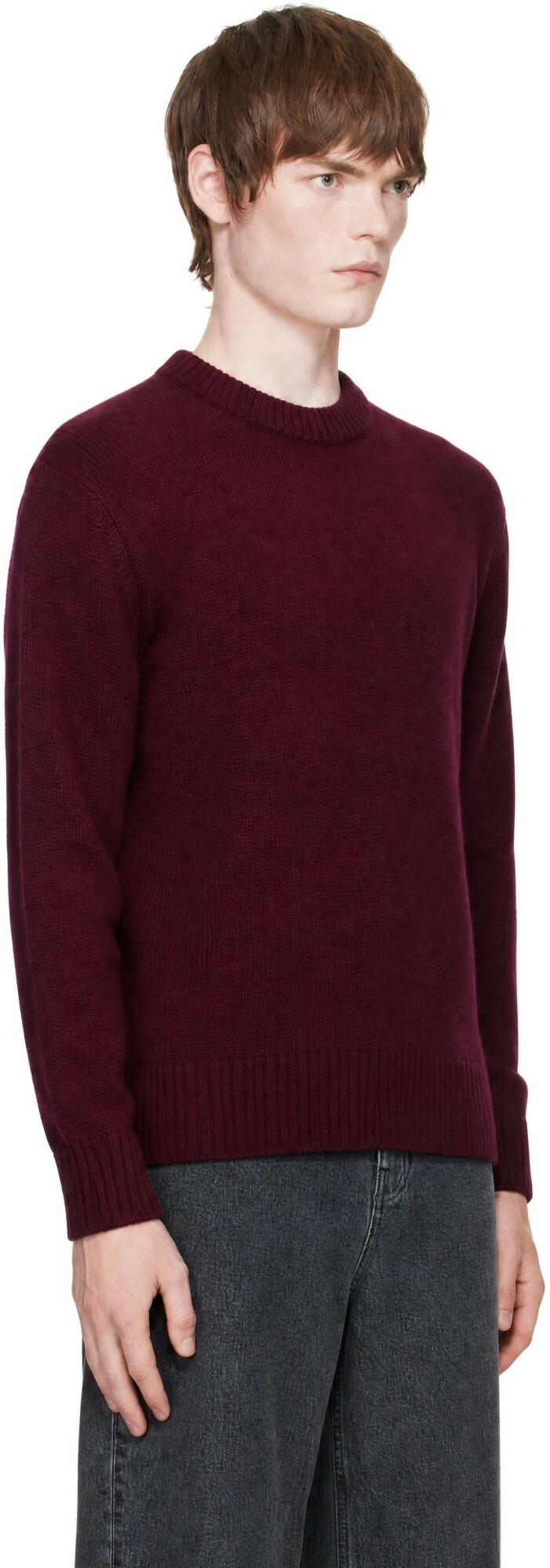 LISA YANG Burgundy Kristian Sweater