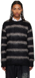 Yohji Yamamoto Black Striped Sweater