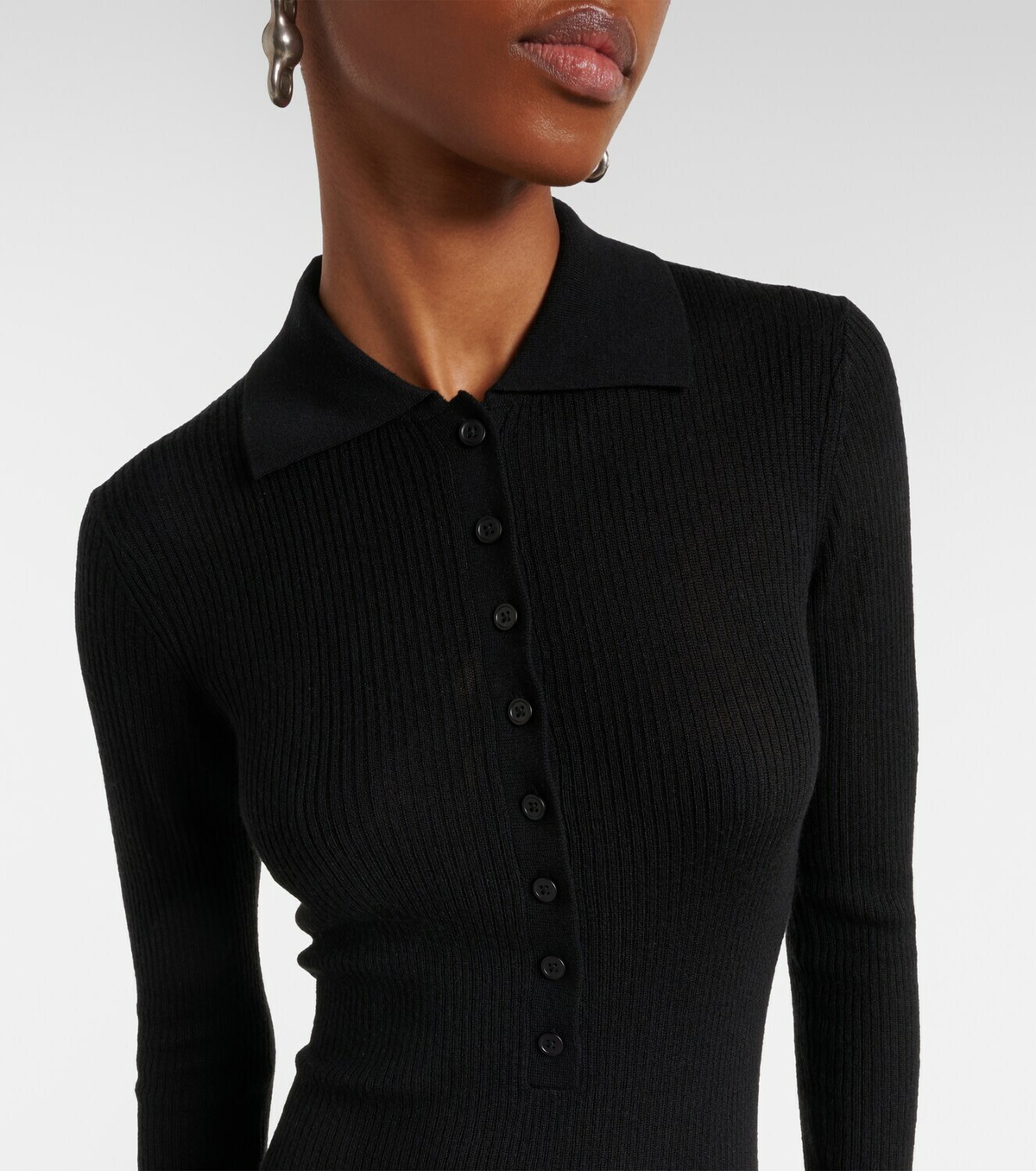 The Frankie Shop Solana wool, silk, and cashmere bodysuit