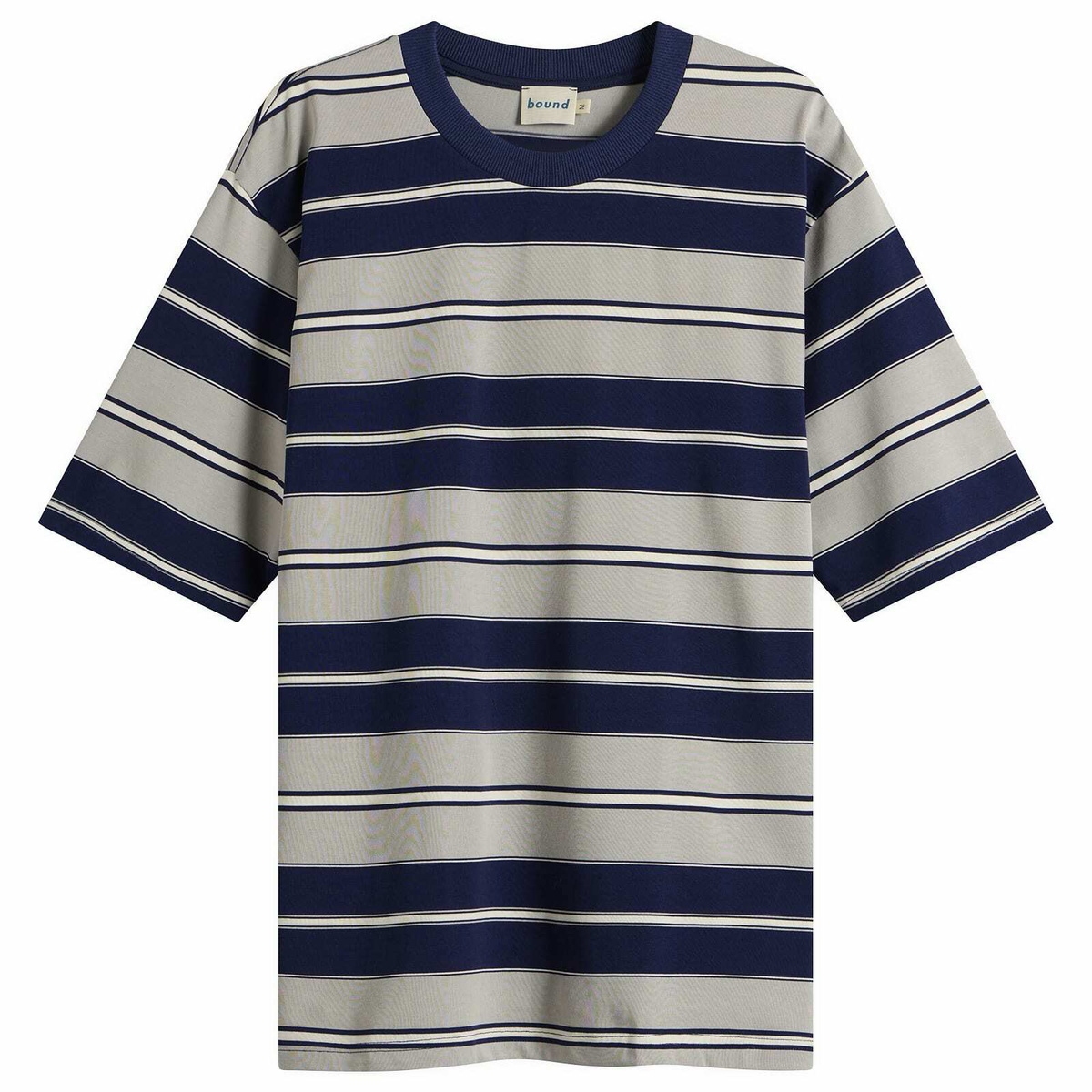 Bound Men's Nautico Stripe T-Shirt in Blue Stripe