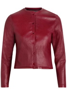Stouls Astrid 25 Stretch-suede Cardigan Dark Red