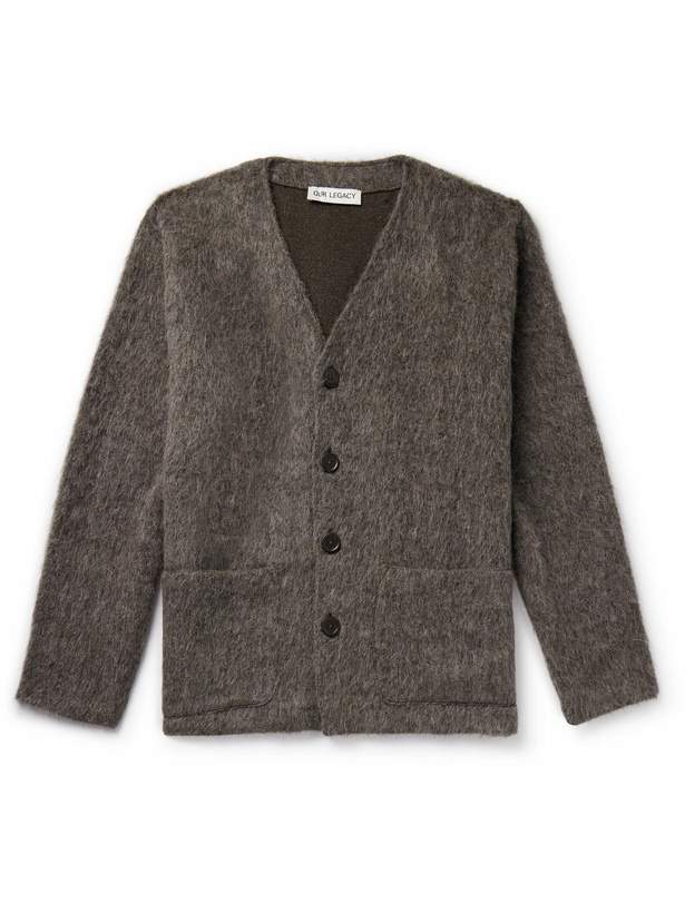 Photo: Our Legacy - Brushed-Knit Cardigan - Gray