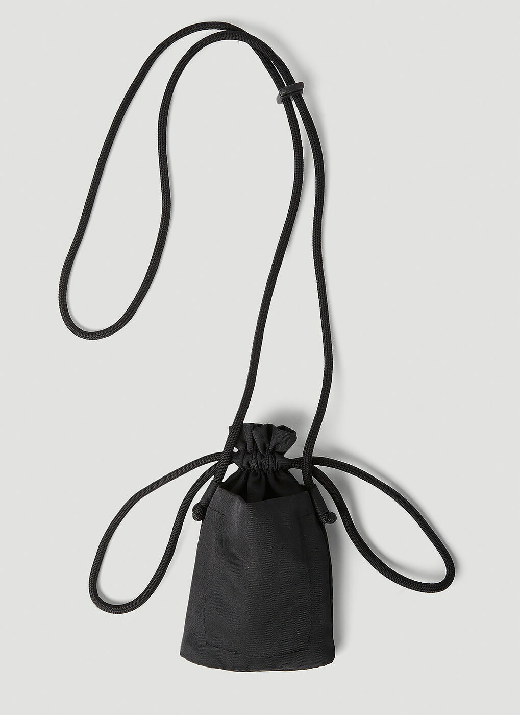 Arcs - Minute Neck Pouch in Black