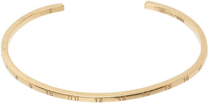 Photo: Maison Margiela Gold Numerical Cuff Bracelet