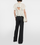 Isabel Marant Orna embroidered chiffon top
