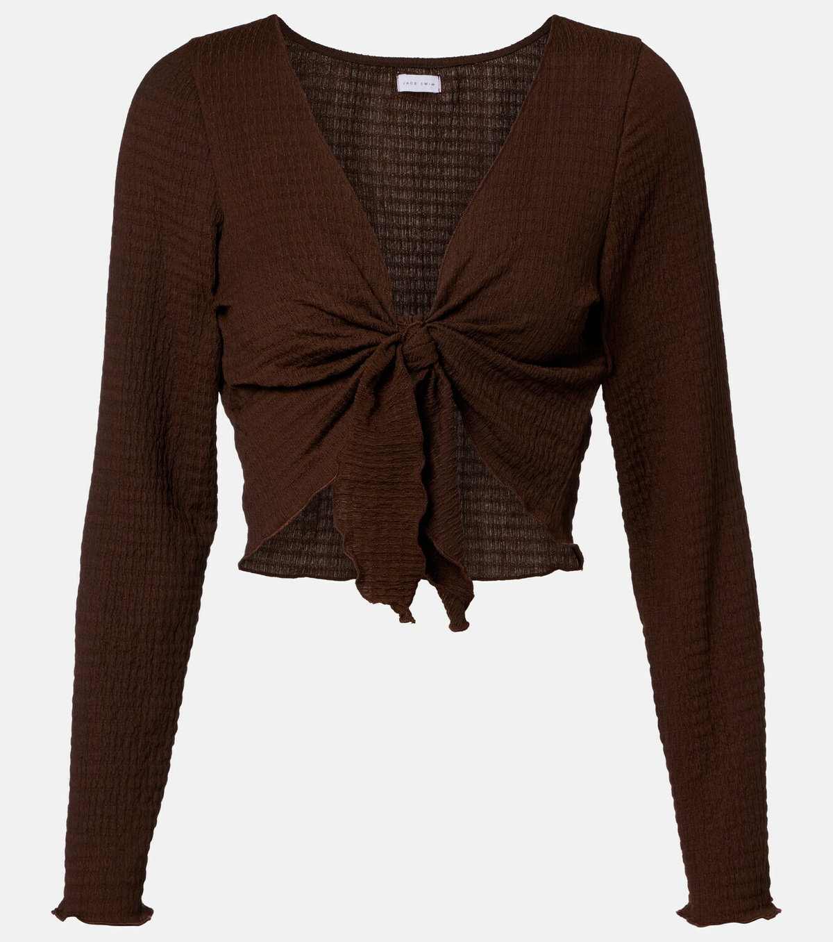 Jade Swim Dania sheer crop top