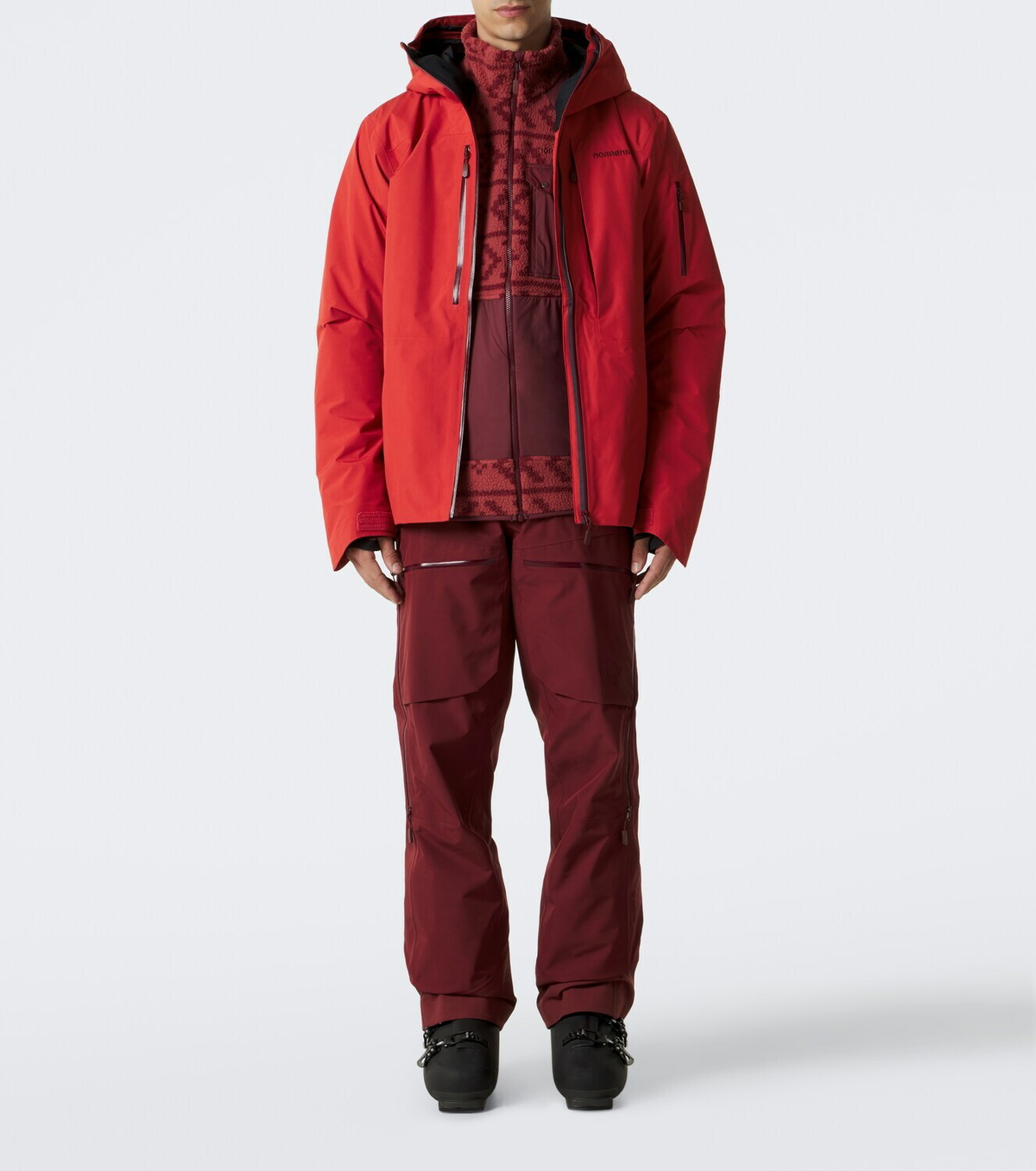 Norrøna Tamok printed fleece jacket