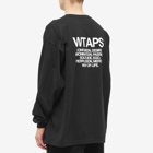 WTAPS Men's Long Sleeve Ingredients T-Shirt in Black