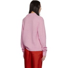 Tibi Pink Alpaca Cozette Easy Sweater