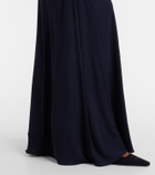Alaïa Off-shoulder jersey maxi dress