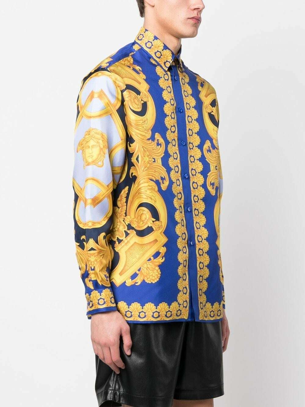 VERSACE - Barocco Print Silk Shirt Versace