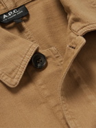 A.P.C. - Stefano Cotton-Twill Chore Jacket - Brown