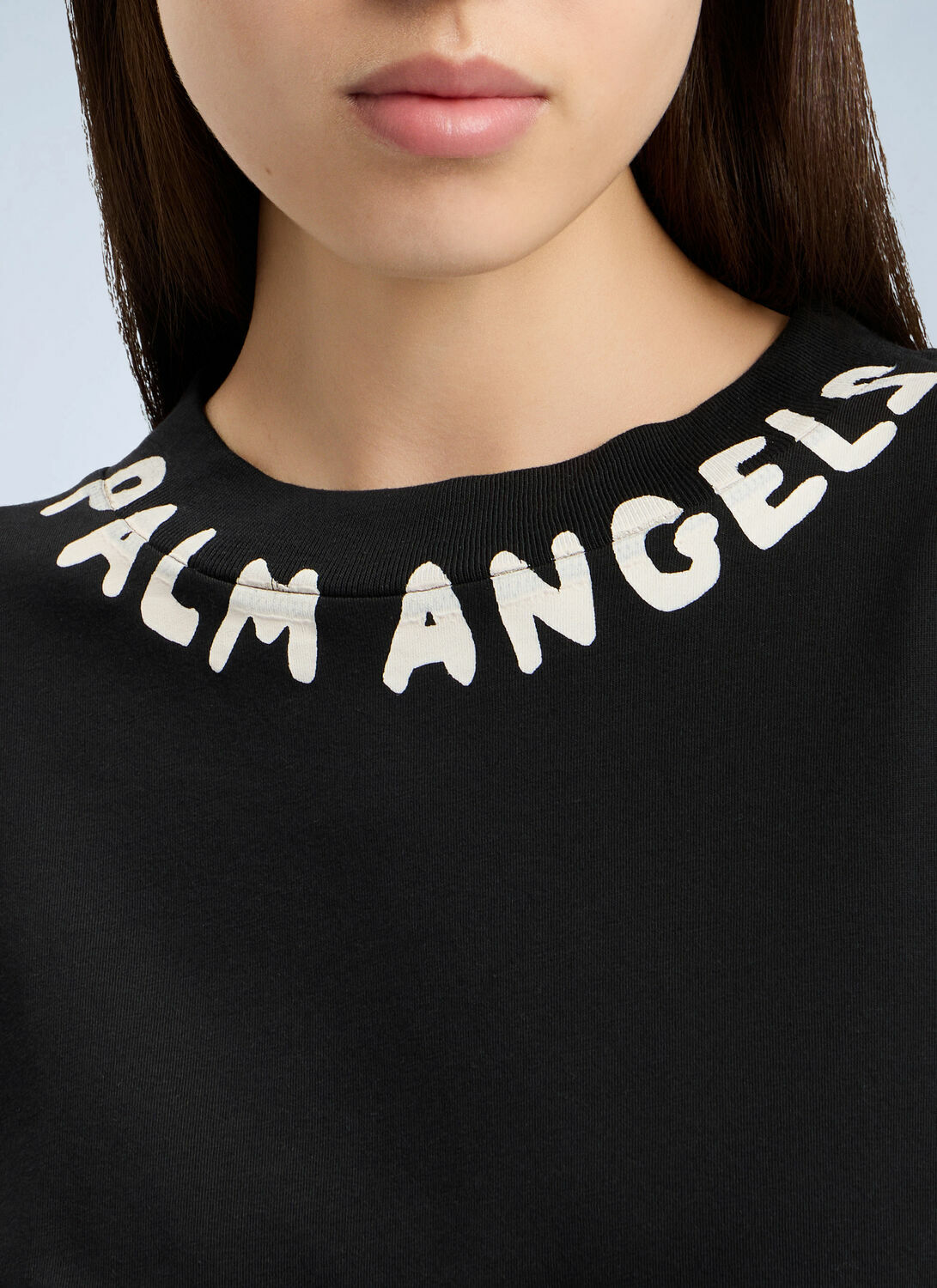 Palm Angels Neck Logo Over T-Shirt