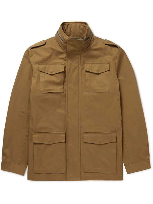 Photo: MP Massimo Piombo - Cotton-Drill Field Jacket - Brown