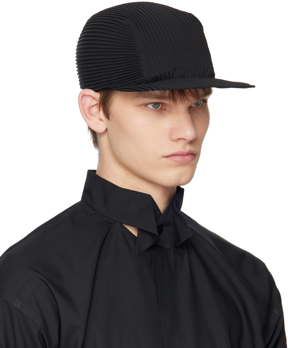 Homme Plissé Issey Miyake Black Pleats Cap Homme Plisse Issey Miyake