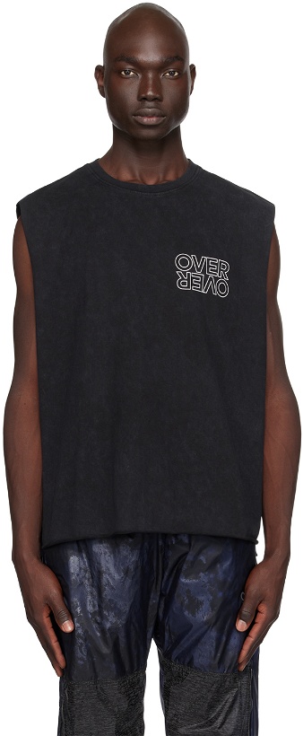 Photo: OVER OVER Black Easy Tank Top