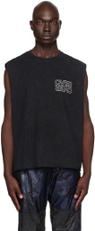 OVER OVER Black Easy Tank Top