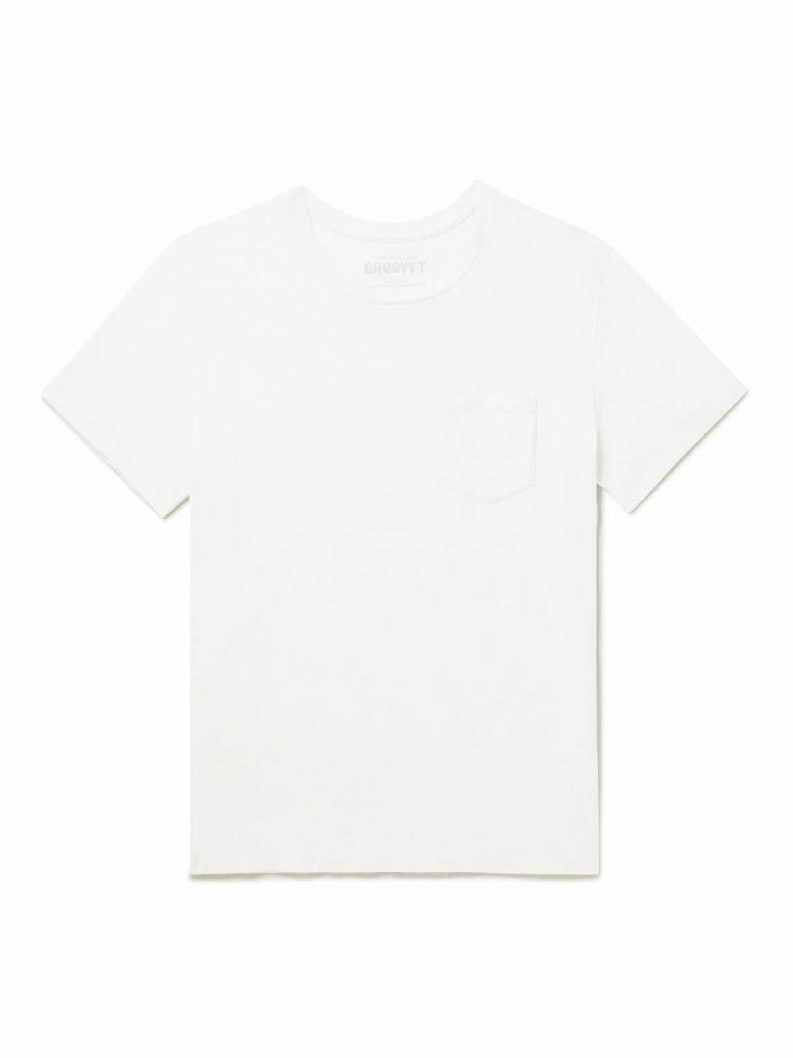 Outerknown - Groovy Pocket Organic Cotton-Jersey T-Shirt - White Outerknown