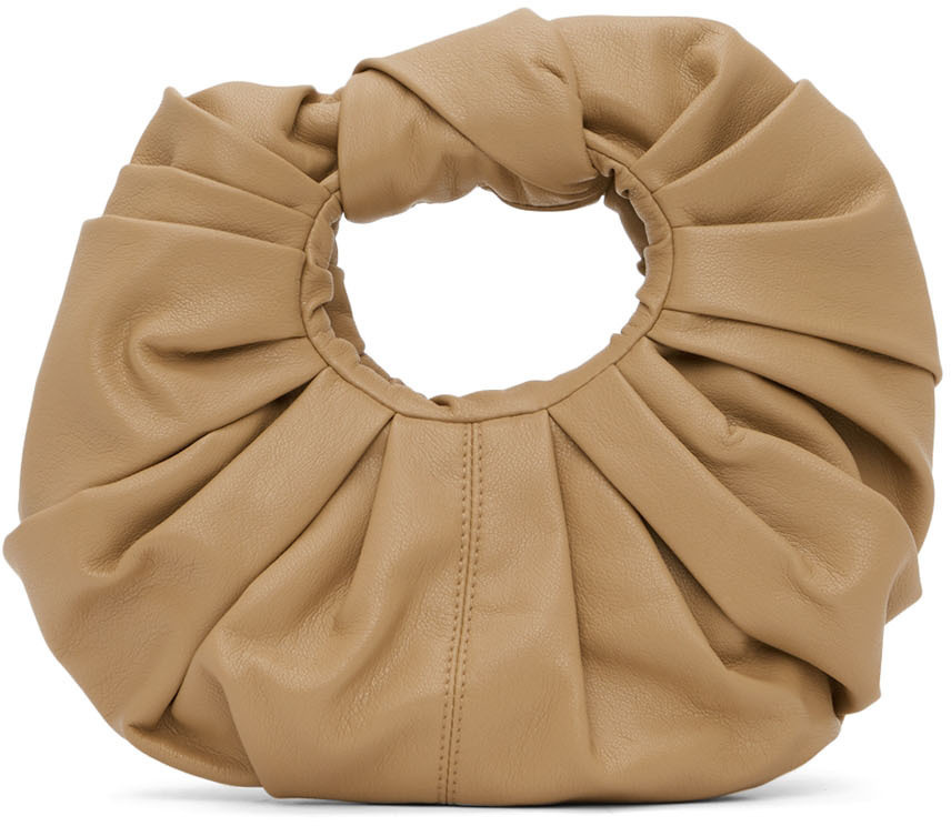 GIA STUDIOS Brown Mini Croissant Bag