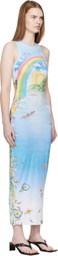Casablanca Multicolor Graphic Maxi Dress