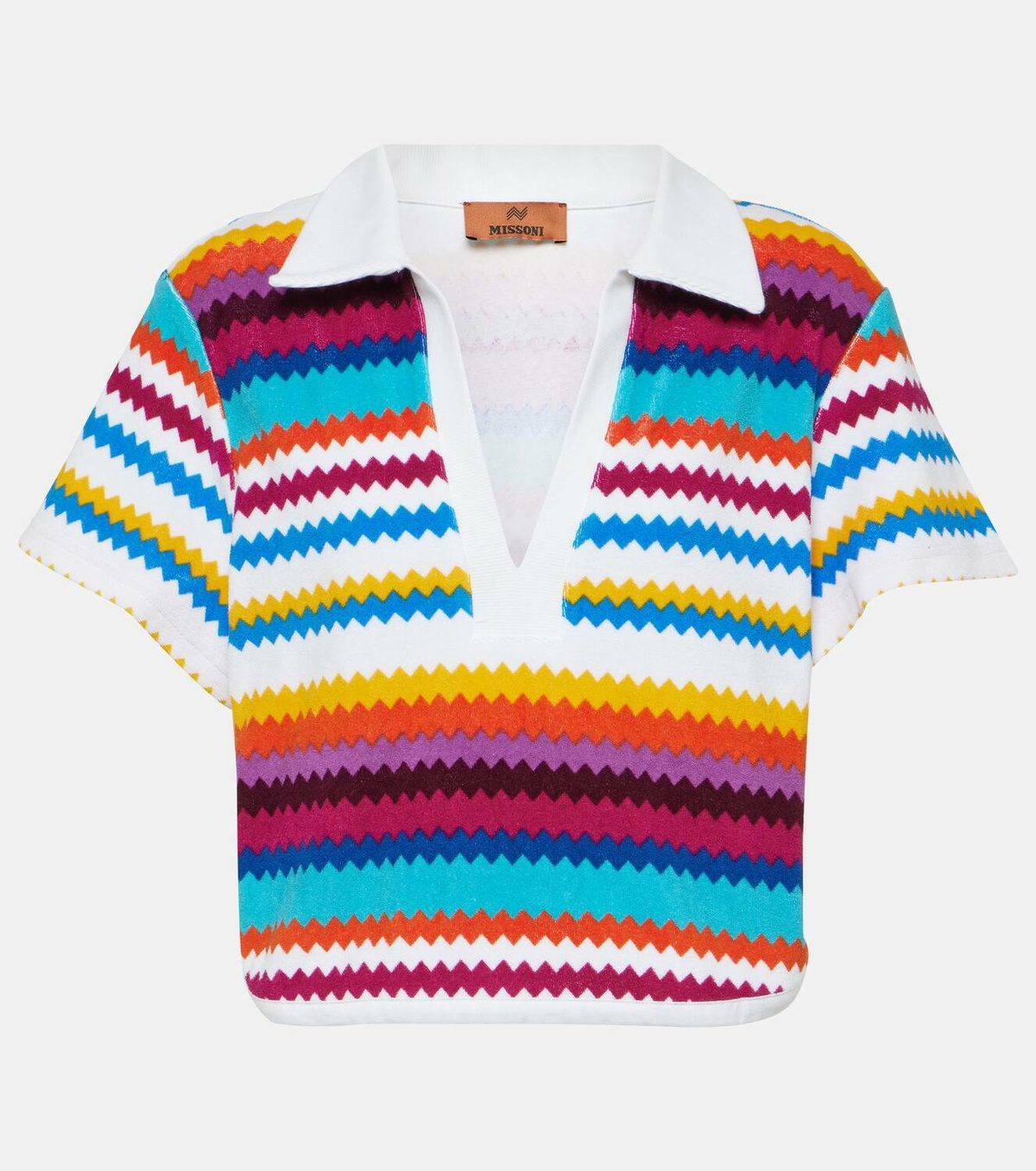 Missoni Mare Zig Zag cotton-blend crop top