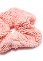 Hunza G Seersucker Scrunchie - Peach - One Size