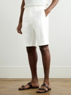 Etro - Straight-Leg Paisley-Jacquard Denim Shorts - White