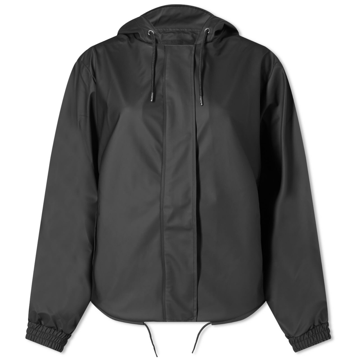 Rains Women's String W Parka Jacket in Metallic Grey Rains