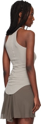 Rick Owens Off-White Temple Basic Rib Tank Top