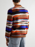 Missoni - Striped Intarsia Wool Sweater - Brown