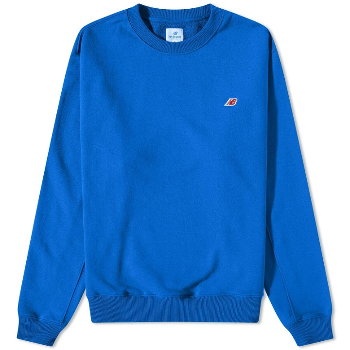 Photo: New Balance Men's Made in USA Core Crew Sweat in Team Royal