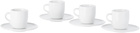 Alessi Itsumo Espresso Cup & Saucer Set, 4 pcs