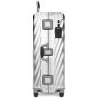 Tumi Silver Aluminum Extended Trip Packing Suitcase