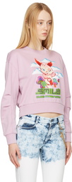 Stella McCartney Pink 'Smile' Bunny Sweatshirt