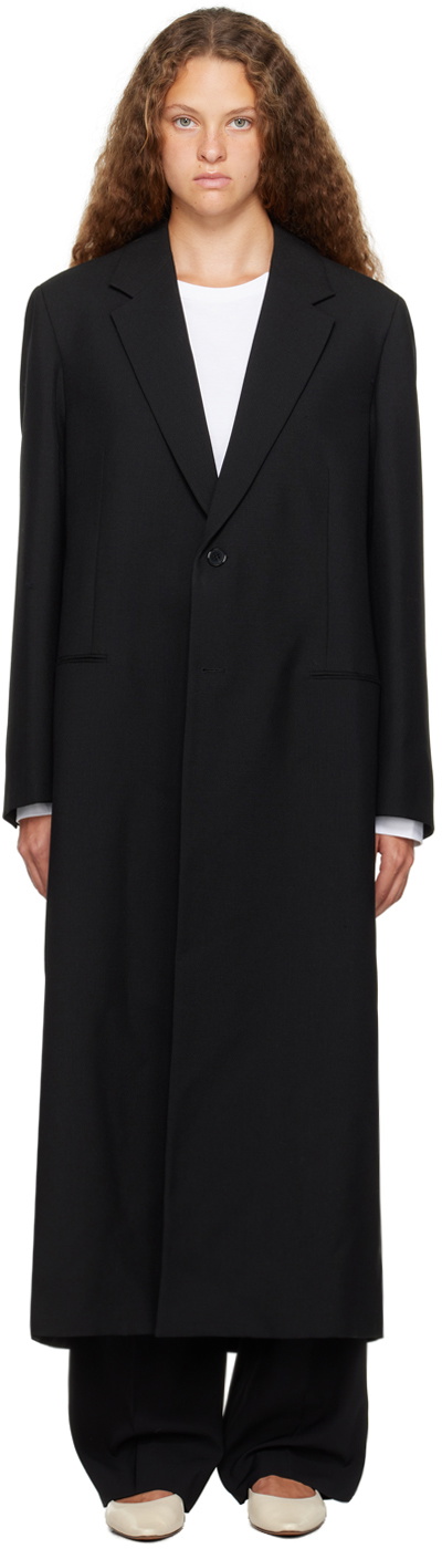 The Row Black Cheval Coat The Row