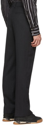 Feng Chen Wang Black Polyester Trousers