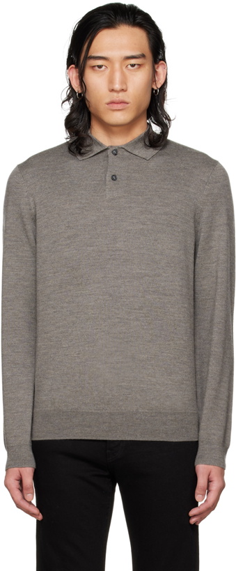 Photo: A.P.C. Taupe Jerry Polo