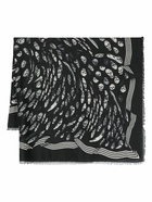 ALEXANDER MCQUEEN - Vortex Print Biker Scarf