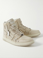 AMIRI - Skel Top Glittered Leather High-Top Sneakers - Neutrals
