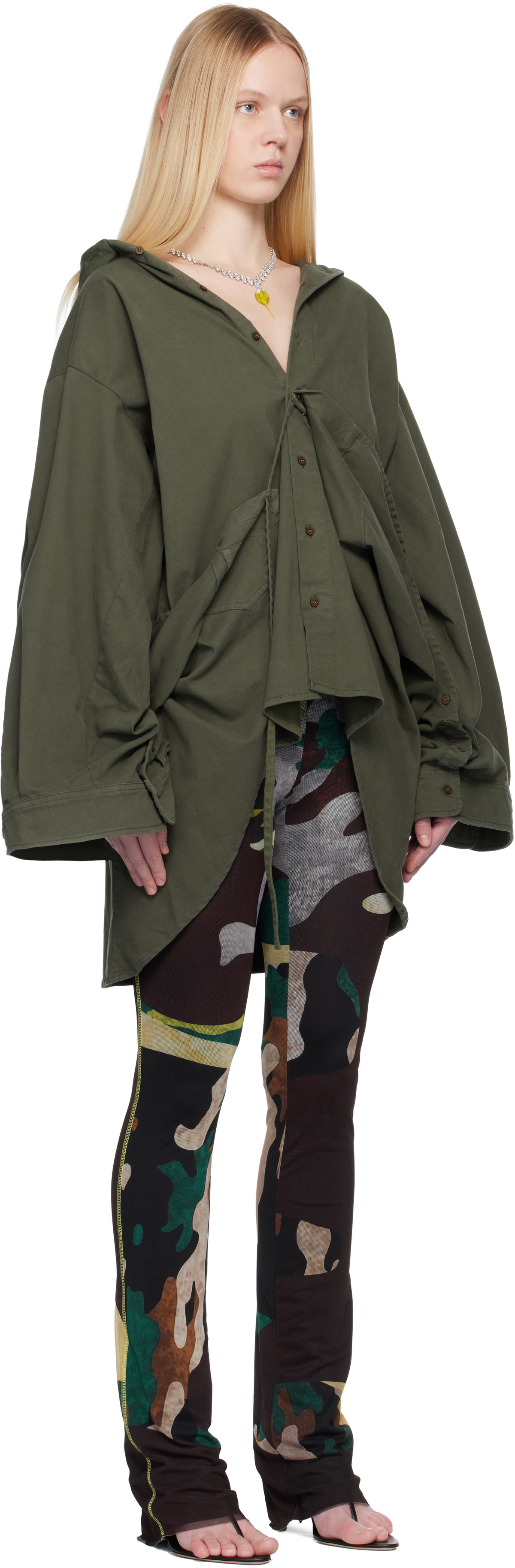 Ottolinger Khaki Liberated Double Overshirt