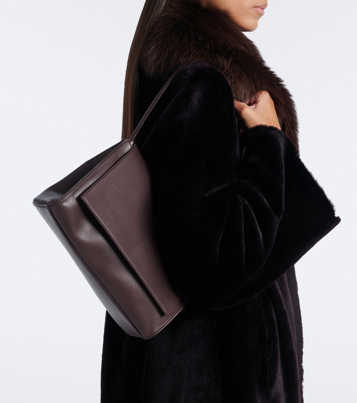 Nour Hammour Amal Mini leather top-handle bag