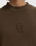 Boxy Pique Mock Neck Tee